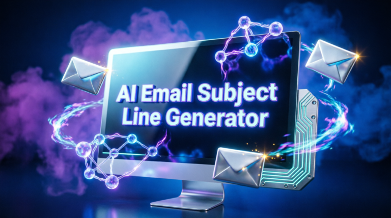 AI Email Subject Line Generator dashboard