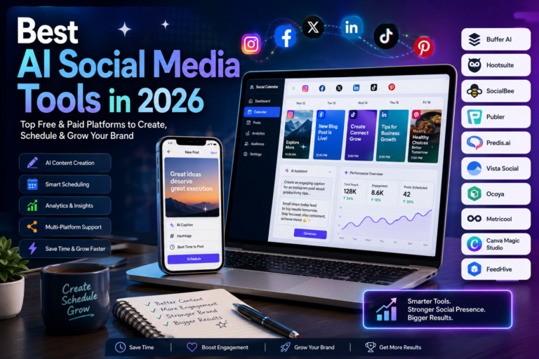 Best AI Social Media Tools in 2026 (Top Free & Paid Platforms)