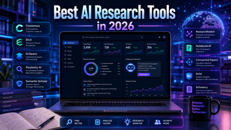 Best AI Research Tools in 2026 (Top Free & Paid Platforms)