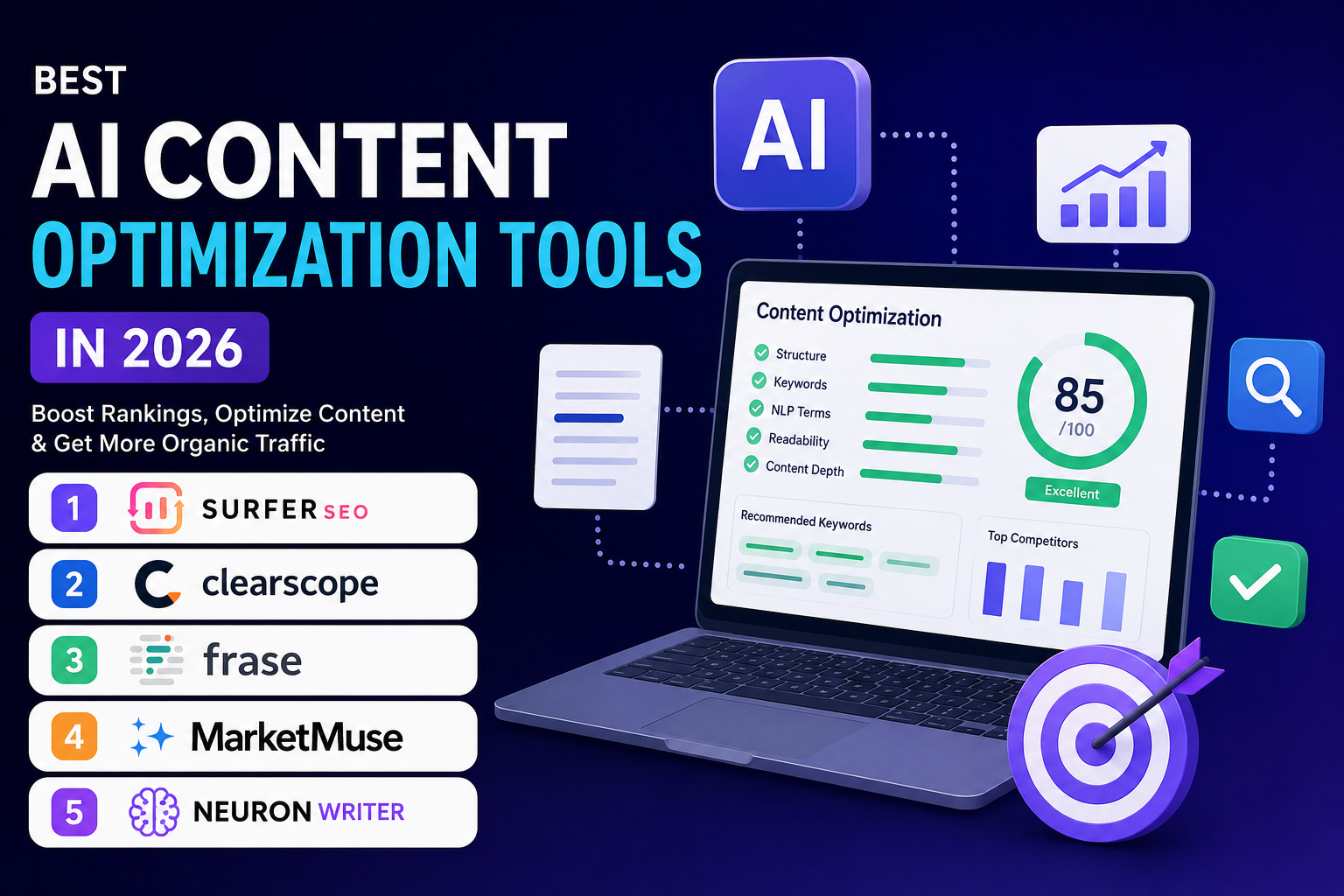 Best AI Content Optimization Tools in 2026 (Top Free & Paid Tools)