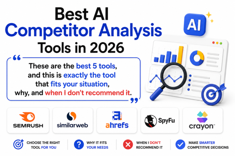 Best AI Competitor Analysis Tools in 2026