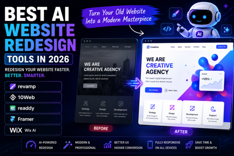 Best AI Website Redesign Tools in 2026 (Top 5)