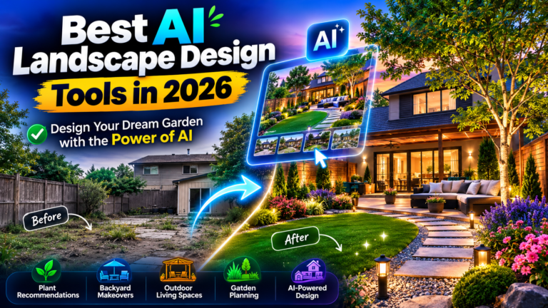 Best AI Landscape Design Tools in 2026 (Top 5 AI Yard Designers)