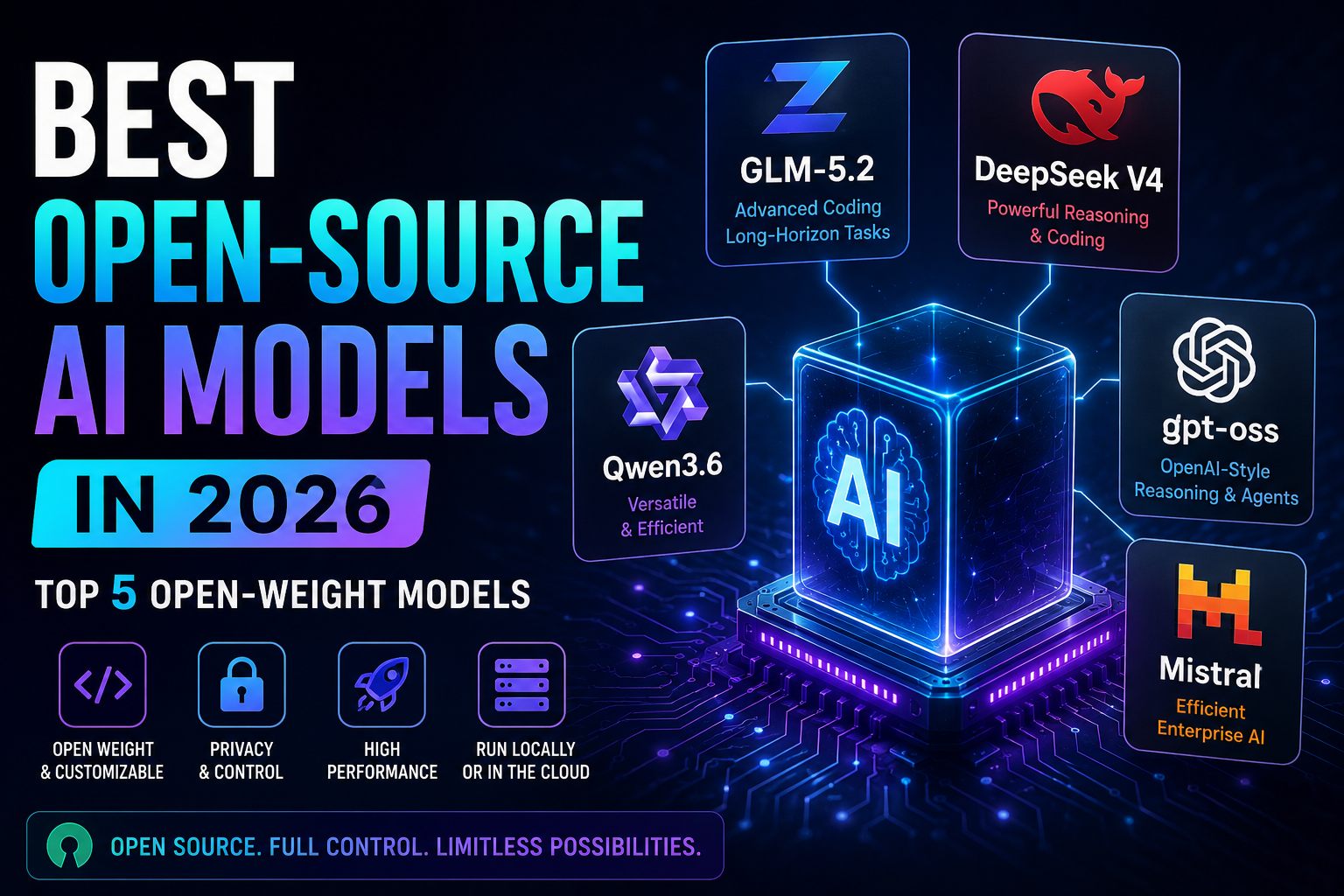 Best Open-Source AI Models in 2026: Top 5 Open-Weight Models