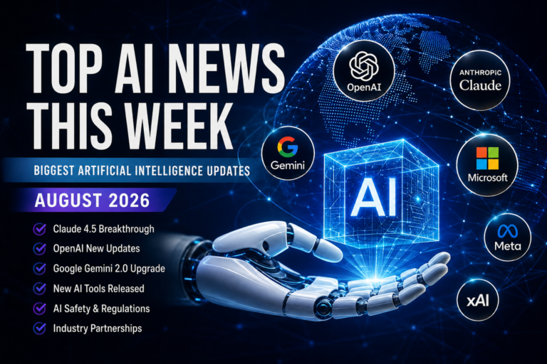Top AI News This Week: Biggest Artificial Intelligence Updates (August 2026)