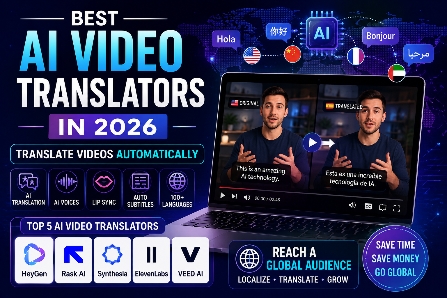 Best AI Video Translators in 2026 (Translate Videos Automatically)