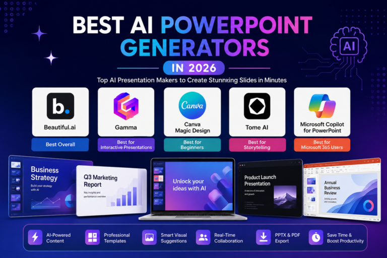 Best AI PowerPoint Generators in 2026 (Top AI Presentation Makers)