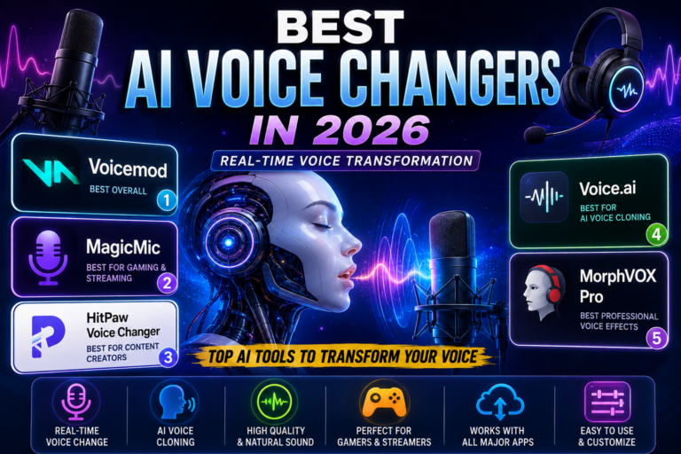 Best AI Voice Changers in 2026 (Top Real-Time Voice Transformation Tools)